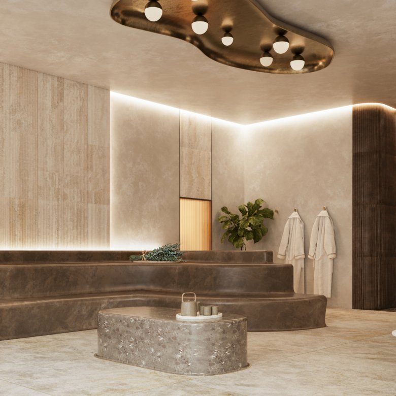 Miami Brickell’da yer alan, Urban Robot imzalı 33 katlı House of Wellness projesinden mimari ve iç mekan görselleri.