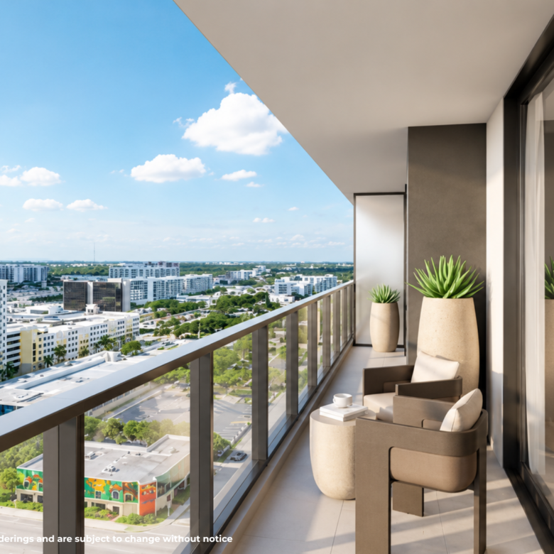 GAIA A3R 1Bed_Balcony