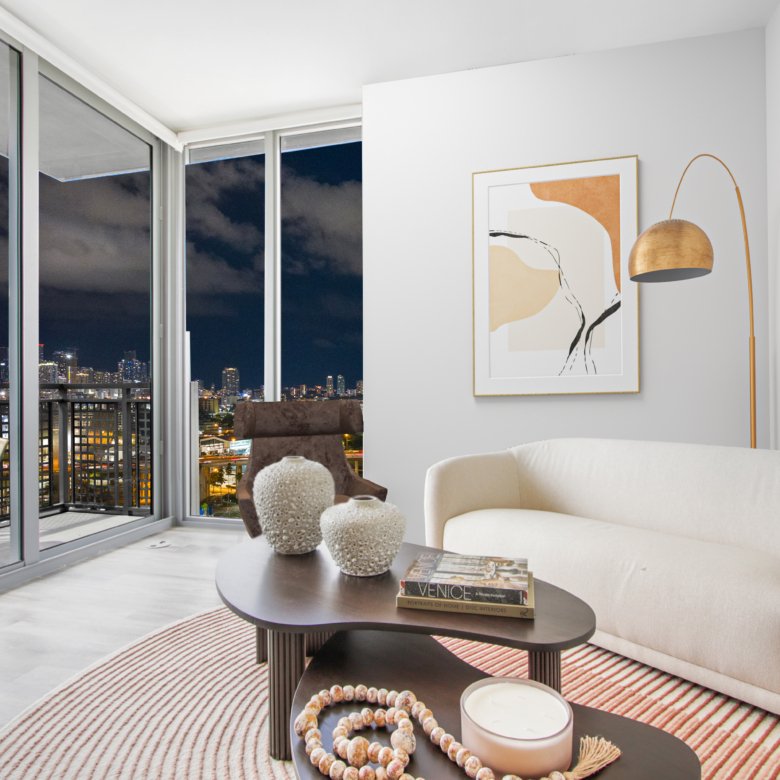 Livingroom Nighttime City